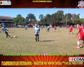 7º CAMPEONATO VETERANO - MASTER 60 ANOS - 2022 - TAÇA SECOM