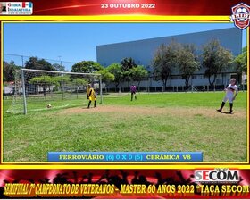 7º CAMPEONATO VETERANO - MASTER 60 ANOS - 2022 - TAÇA SECOM