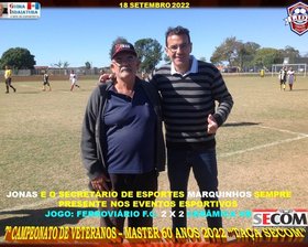7º CAMPEONATO VETERANO - MASTER 60 ANOS - 2022 - TAÇA SECOM