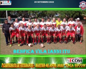 7º CAMPEONATO VETERANO - MASTER 60 ANOS - 2022 - TAÇA SECOM