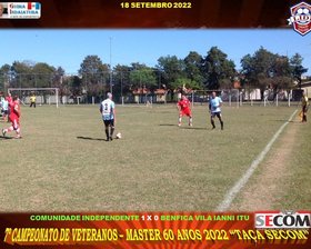 7º CAMPEONATO VETERANO - MASTER 60 ANOS - 2022 - TAÇA SECOM
