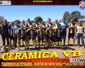 7º CAMPEONATO VETERANO - MASTER 60 ANOS - 2022 - TAÇA SECOM