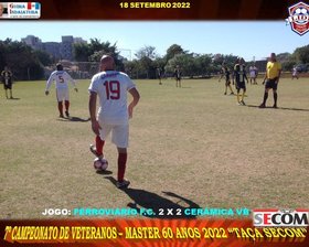 7º CAMPEONATO VETERANO - MASTER 60 ANOS - 2022 - TAÇA SECOM