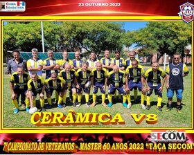 7º CAMPEONATO VETERANO - MASTER 60 ANOS - 2022 - TAÇA SECOM