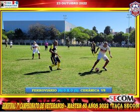 7º CAMPEONATO VETERANO - MASTER 60 ANOS - 2022 - TAÇA SECOM