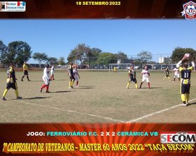 7º CAMPEONATO VETERANO - MASTER 60 ANOS - 2022 - TAÇA SECOM