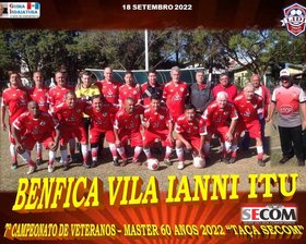 7º CAMPEONATO VETERANO - MASTER 60 ANOS - 2022 - TAÇA SECOM