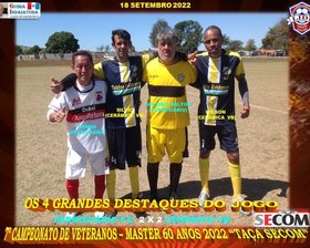 7º CAMPEONATO VETERANO - MASTER 60 ANOS - 2022 - TAÇA SECOM