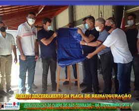 REINAUGURAÇÃO DO CAMPO SÃO CONRADO