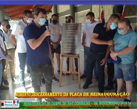 REINAUGURAÇÃO DO CAMPO SÃO CONRADO